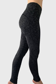Tri-Heather Pocketed Legging (No inseam)