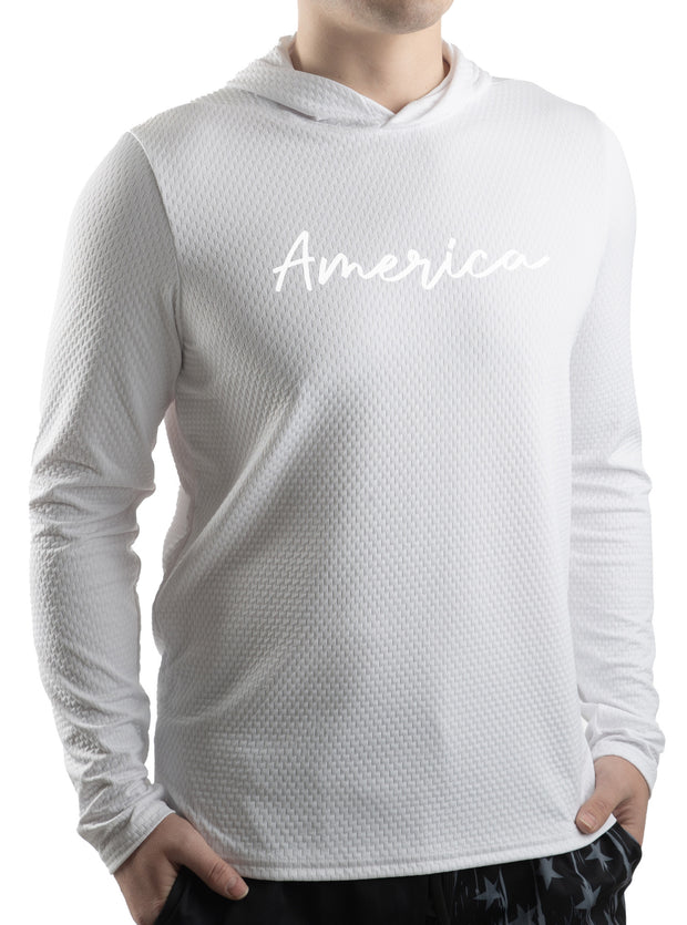 Illusion Mesh America Hoodie