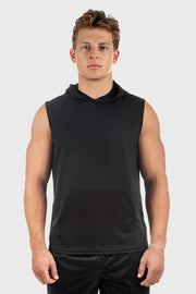 Illusion Mesh Sleeveless Hoodie