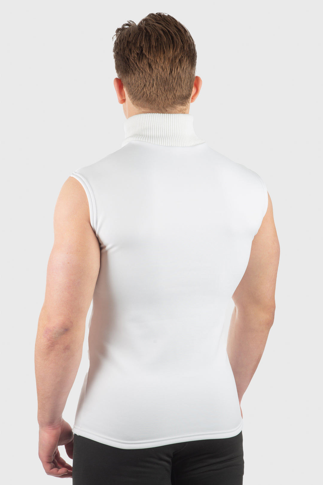 Men Turtleneck Vest Top Mens Turtleneck Sweater Tank Top