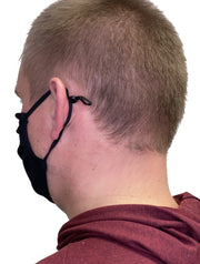 Black Mask With Nose Piece and Adjustable Straps mask WSI Sportswear 