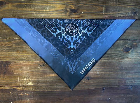 La Pantera Blue Leopard Bandana Women&