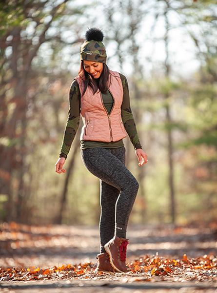 Tri-Heather Pocketed Legging Women&