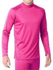 Youth - Microtech™ Form Fitted Long Sleeve Shirt Men's Performance Gear WSI Sports YM HOT PINK 