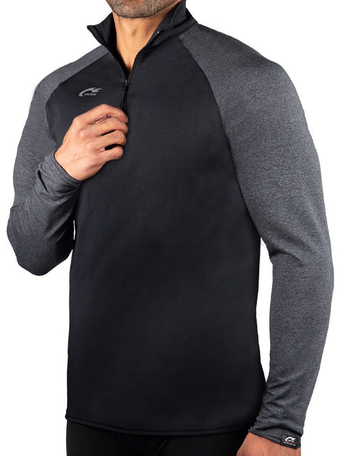 ProWikMax 2-Tone 1/4 Zip Long Sleeve Shirt MSA Men&