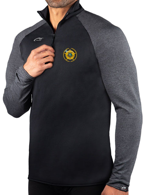 ProWikMax 2-Tone 1/4 Zip Long Sleeve Shirt MSA Men&