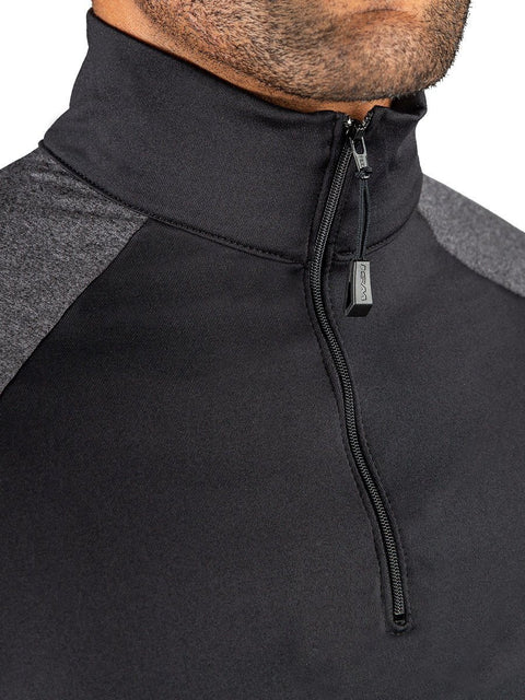 ProWikMax 2-Tone 1/4 Zip Long Sleeve Shirt MSA Men&