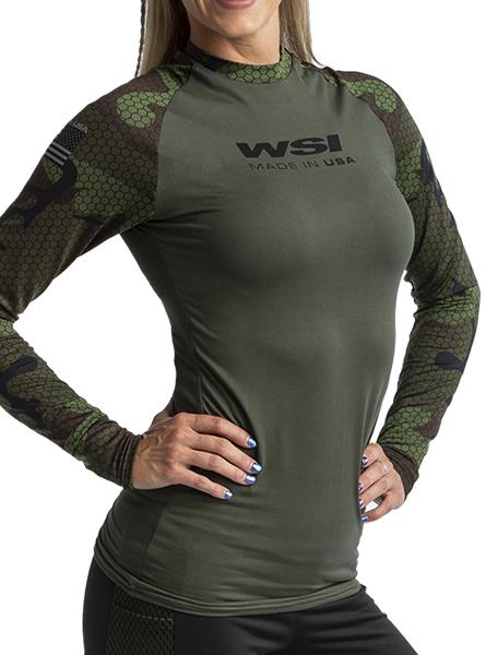 HYPRTECH™ BAMBOO Hexacamo 2 Tone Long Sleeve Women&