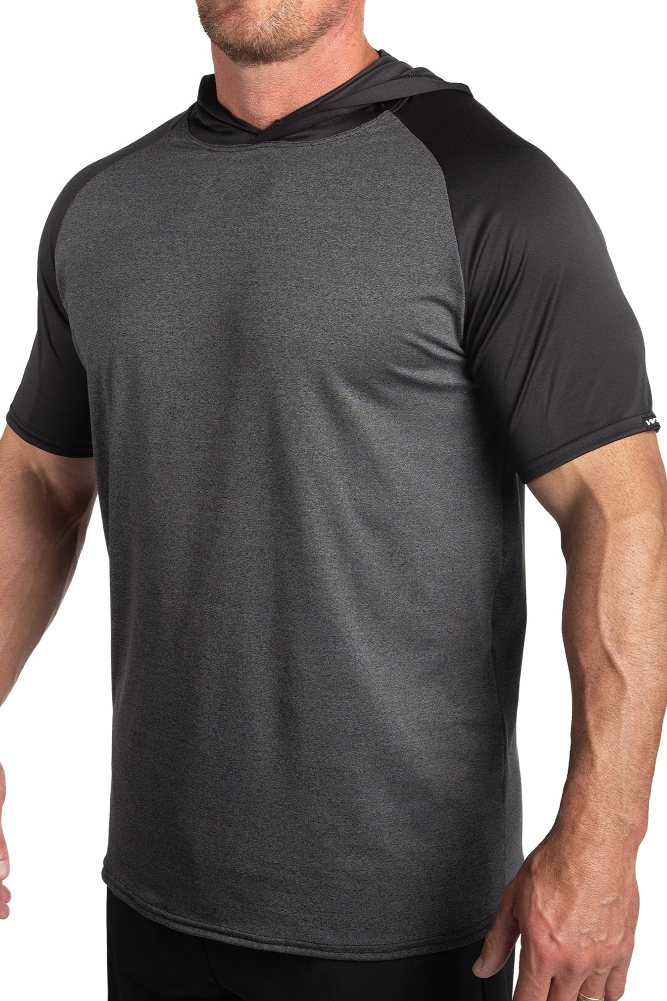 WSI Sports 2 tone Performance Short Sleeve Hoodie
