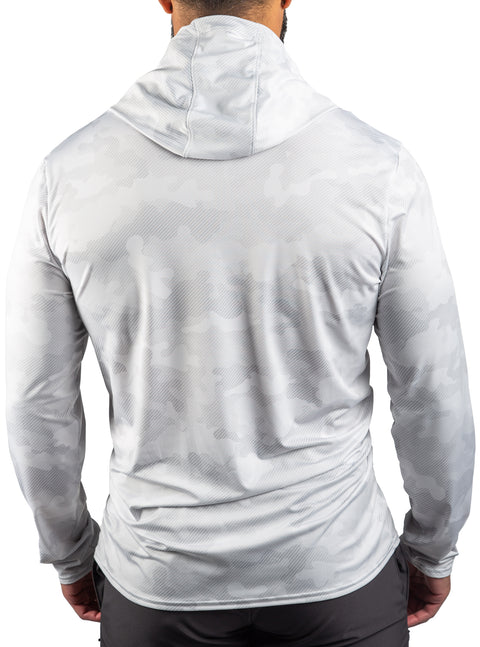 WSI Sports Performance Mesh whiteout camo lightweight hoodie