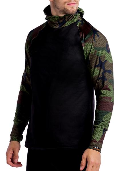 ProWikmax® Built In HEATR® Hooded Shirt Long Sleeve Shirts WSI Sports 