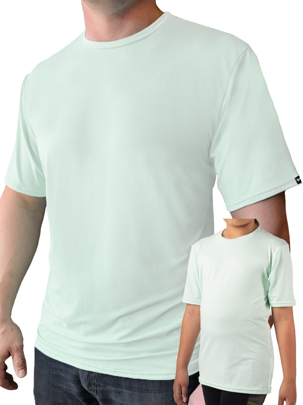 DADDY AND ME MINT SoftTECH™ Short Sleeve Tee