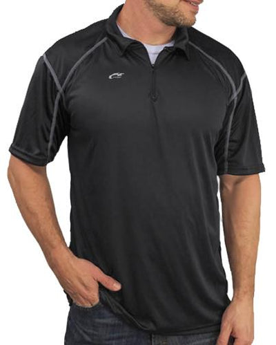 Microtech™ Loose Fit 1/4 Zip Polo Shirt Men's Performance Gear WSI Sports 