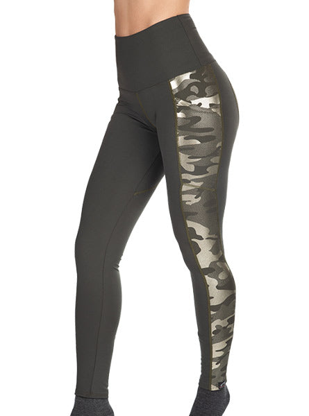 Women's Active Comfort Black Camo Sport Yoga Pant - FIND YOUR COAST CO