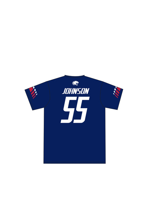South Alabama Jaguars Navy Short Sleeve Microtech Jersey
