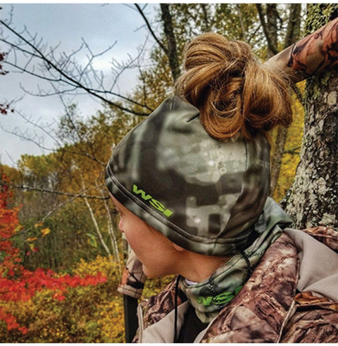 Messy Bun Beanie Hat Women&