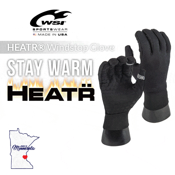 HEATR® Thermal Windstop Glove Liner WSI Sportswear 