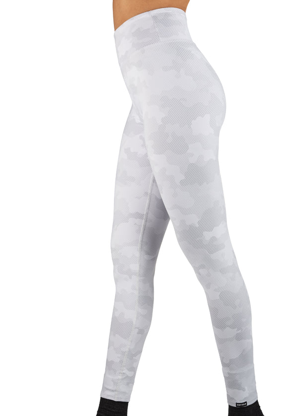 White Out Camo Wide Waistband Legging