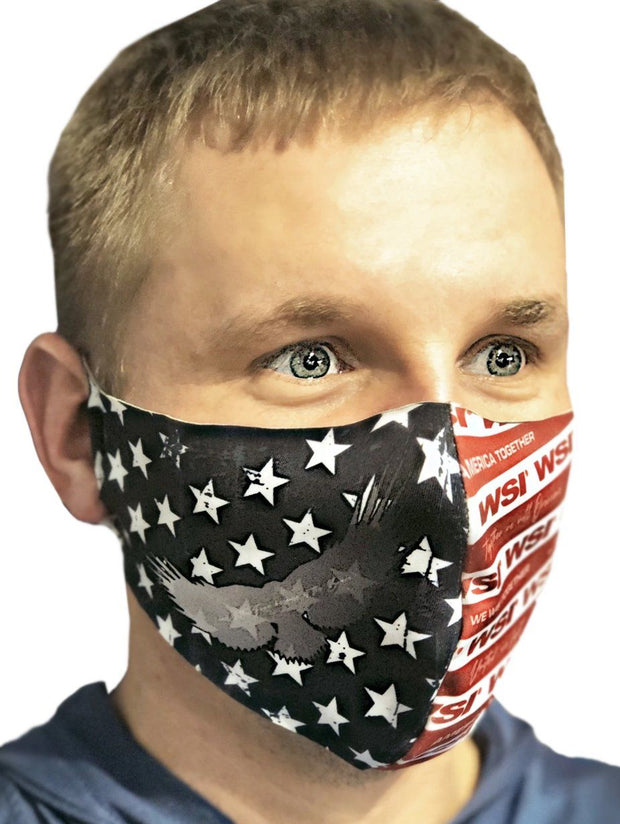 Contoured Protective Mask - Freedom NewArrivals WSI Sportswear 