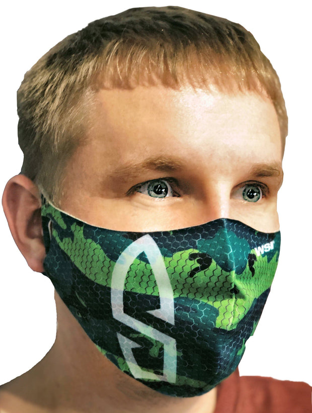 Contoured Protective Mask - Camo Bullet NewArrivals WSI Sportswear 