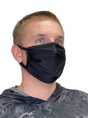 Black Mask With Nose Piece and Strap mask WSI Sportswear 